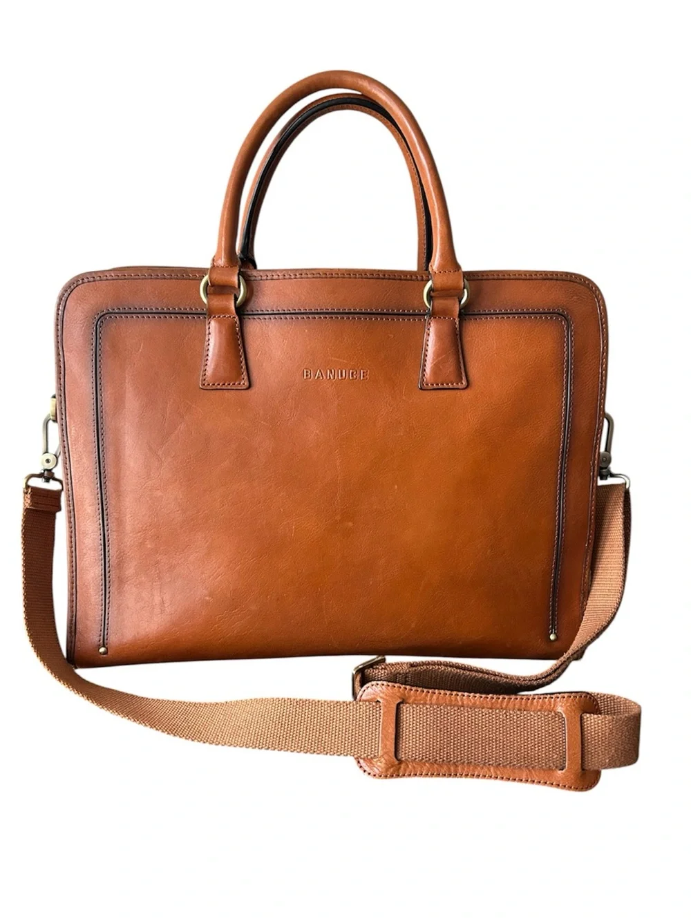 Banuce Italian Chest Nuts Full Grain Leather Multi-purpose Briefcase for Women